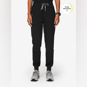 Figs High Waisted Zamora Pants in Black, Size Small/Petite